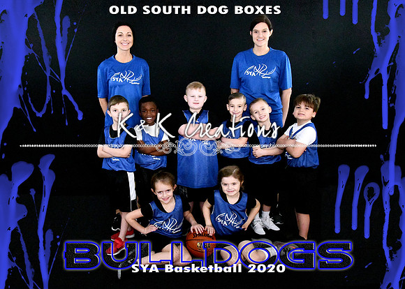 5x7 Old South Dog Boxes  Bulldogs