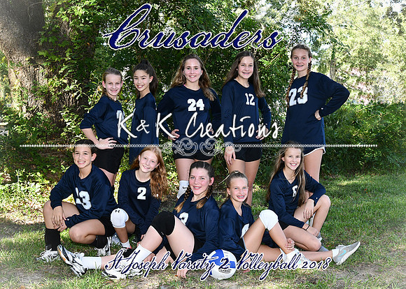5x7 SJS VARISTY 2 VOLLEYBALL TEAM
