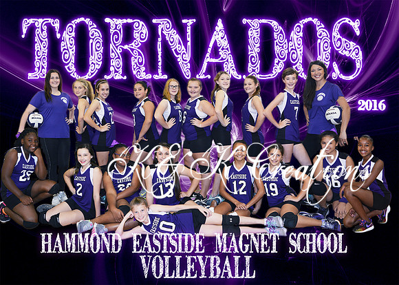 5x7 Hammond Volleyball Team