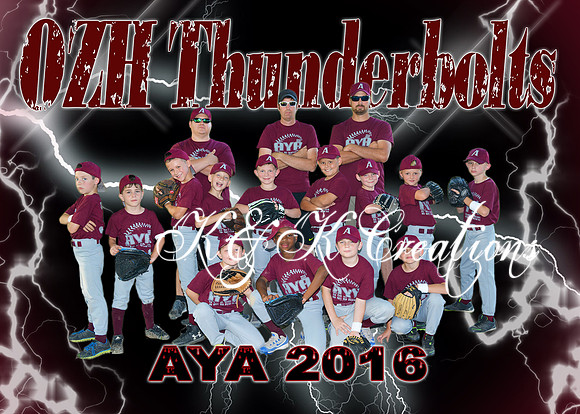 5X7 OZH THUNDERBOLTS TEAM