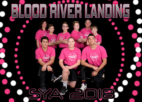 5x7 Blood River Landing Pink Team