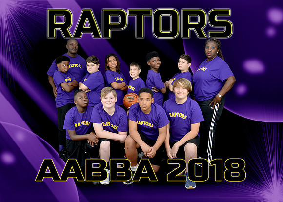 5X7 RAPTORS AABBA 2018 TEAM