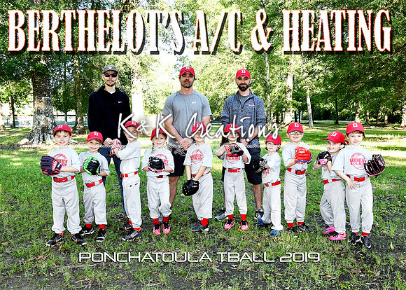 5X7 TBALL BERTHELOTS TEAM