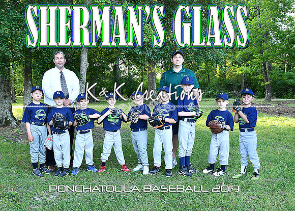 5x7 6CP Sherman's Glass team