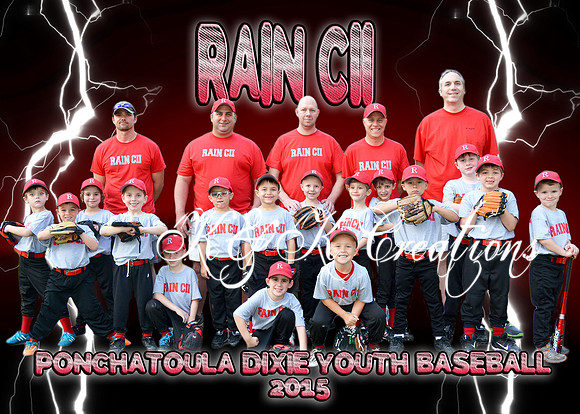 5X7 RAIN CII 6 COACH PITCH TEAM