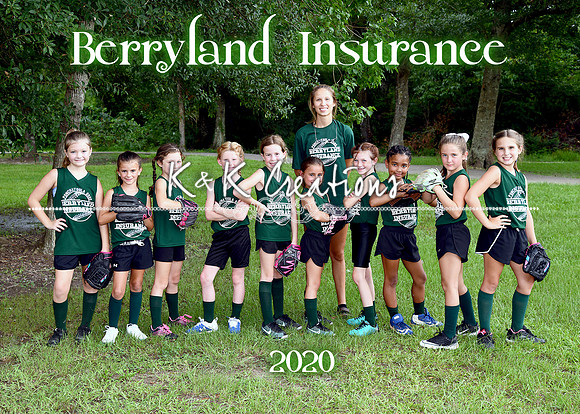 5x7 7 8 Girls Berryland Insurance Team