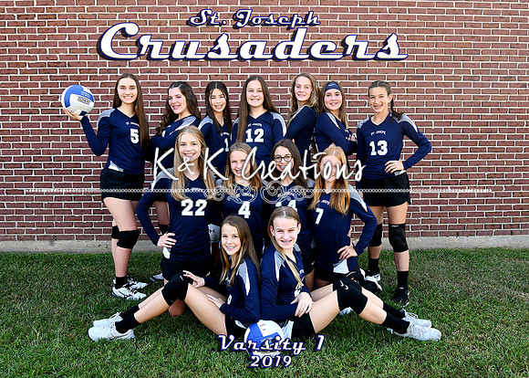 5x7 SJS 8th grade Varsity 1 Team