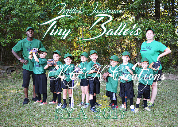 5X7 TINY BALLERS TEAM