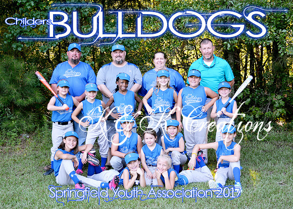 5X7 CHILDERS BULLDOGS TEAM
