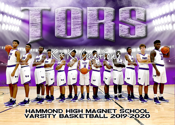 5X7 HHMS BOYS BASKETBALL TEAM