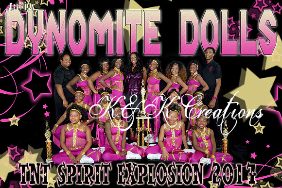 8x12 Jr Dyonmite Dolls TEAM