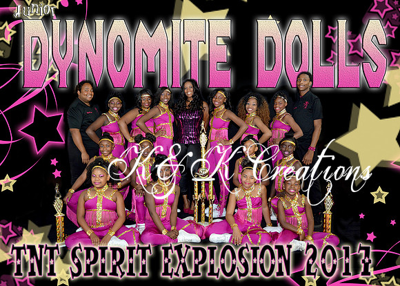5x7 Jr Dyonmite Dolls TEAM