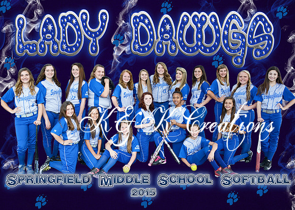 SMS Softball 2015 TEAM 5x7