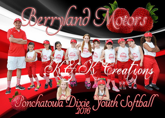 BERRYLAND MOTORS TEAM 5X7 7-8 GIRLS