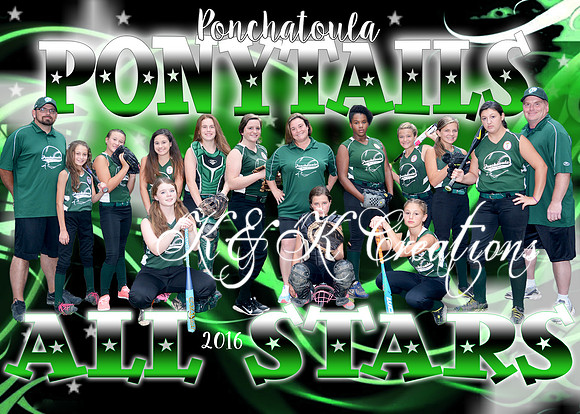 5X7 PONYTAILS TEAM