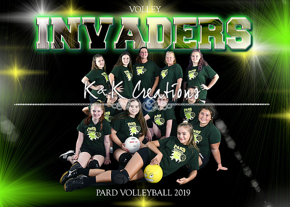 5X7 VOLLEY INVADERS TEAM