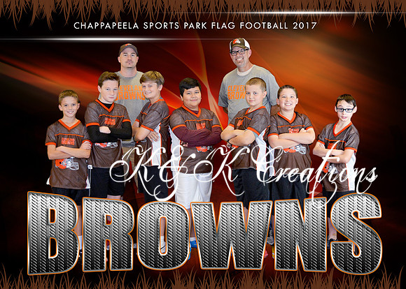 5X7 BROWNS TEAM 9-11