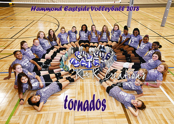 5x7 Hammond Eastside Volleyball Team