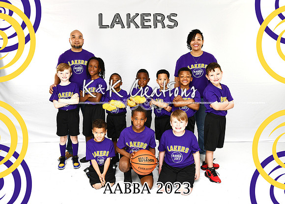 5X7 LAKERS TEAM