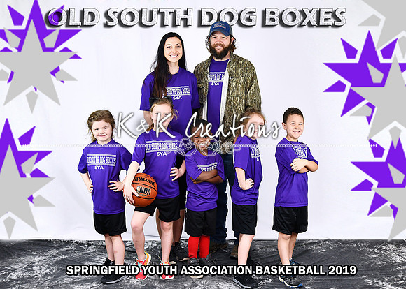 5X7 5-6 DANA OLD SOUTH DOG BOXES TEAM
