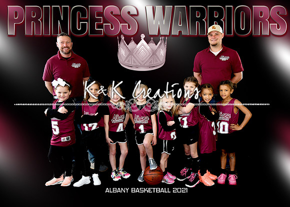 5x7 Girls4-5-6 1 Princess Warriors Team