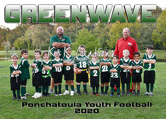 5x7 PYF Flag Football Team 2020