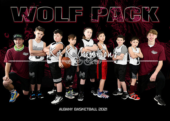 5x7 Boys 8-9 #3 WolfPack Team Gaylon