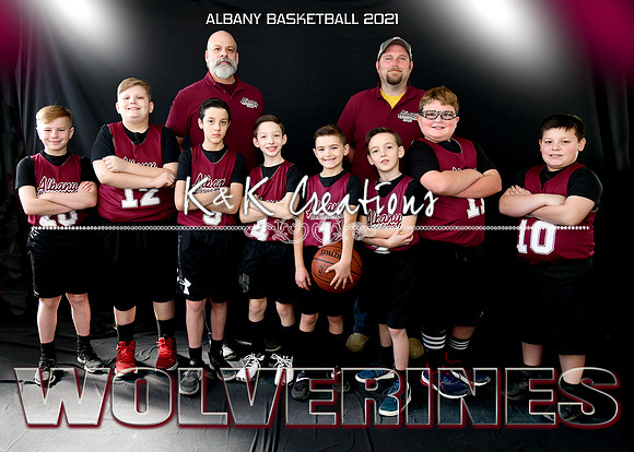 5X7 BOYS 8-9 #1 wolverines team