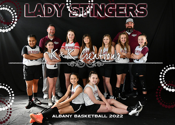 5X7 GIRLS 9-10 LADY STINGERS TEAM