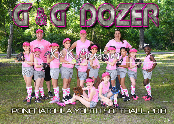 5X7 7-8 GIRLS G&G DOZER TEAM