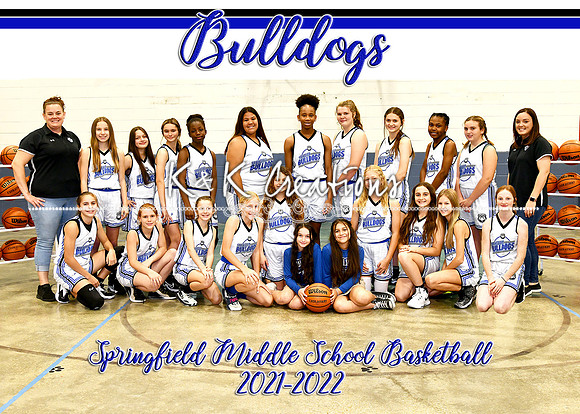 5x7 sms girls basketball team