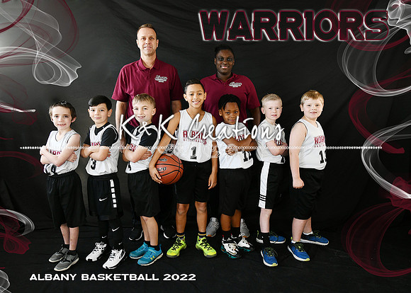 5X7 B 7-8 WARRIORS TEAM