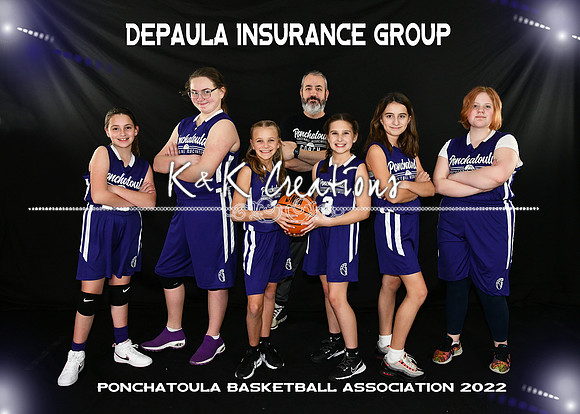 5x7 9-11 girls DEPAULA INS GROUP team