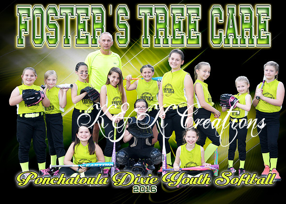 FOSTERS TREE CARE 9-10GIRLS TEAM