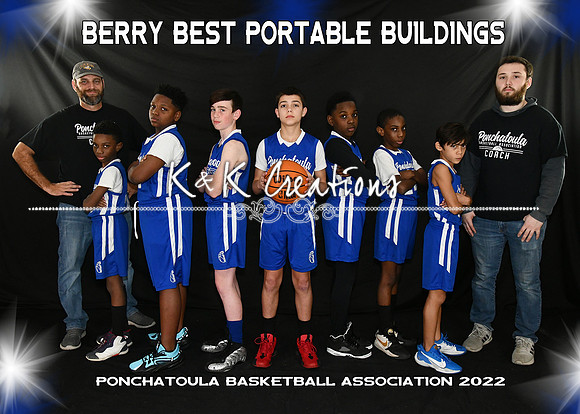 5x7 11-12 boys BERRY BEST PORTABLE BUILDINGS team