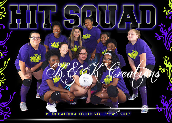 5X7 HIT SQUAD TEAM PYV 217