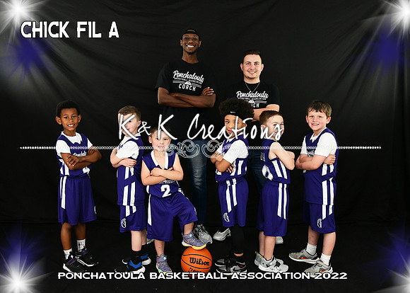 5x7 5-6 boys CHICK FIL A team
