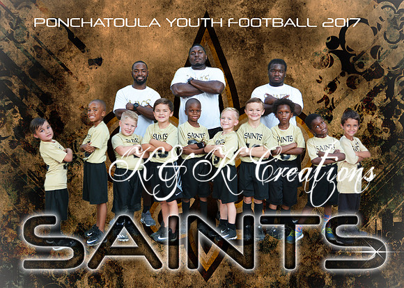 5X7 SAINTS PYF TEAM 2017