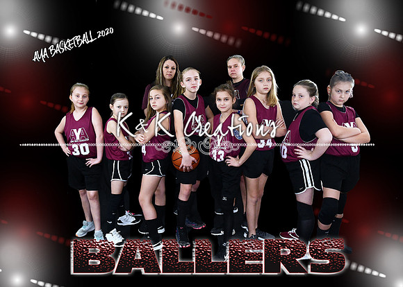 5X7 GIRLS 9-10 TEAM 3 BALLERS