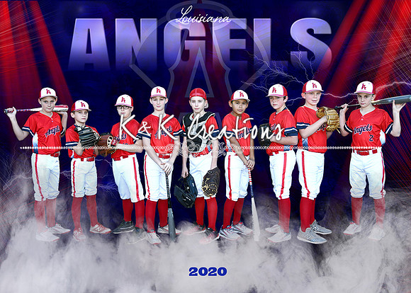 5x7 angels baseball team