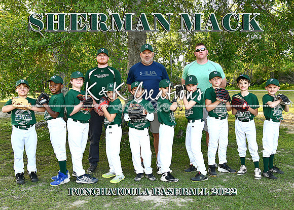 5X7 9-10 BOYS SHERMAN MACK TEAM