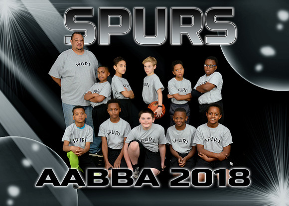 5X7 SPURS  AABBA 2018 TEAM