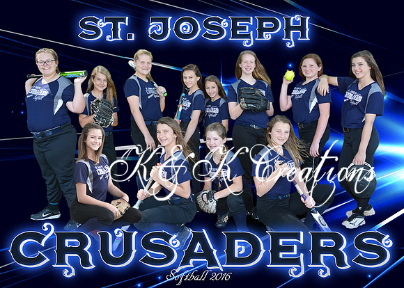 5x7 st josephe softball team