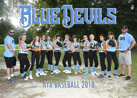 5x7 aya BLUE DEVILS 12-14 GIRLS TEAM