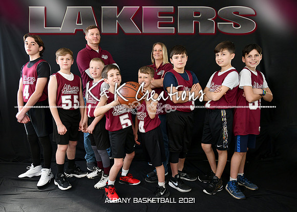 5X7 BOYS 10-11 #3 LAKERS TEAM