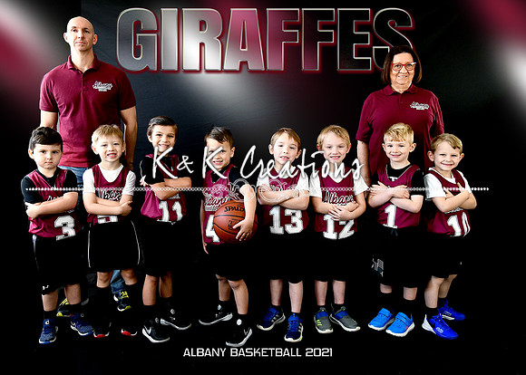 5X7  BOYS 4-5 GIRAFFES TEAM EVAN