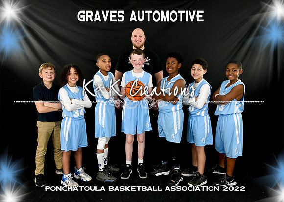 5x7 9-10 boys GRAVES AUTOMOTIVE team