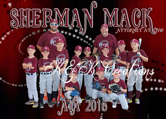 5x7 sherman mack maroon team