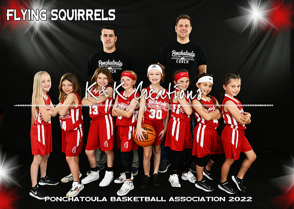 5X7 7-8 GIRLS FLYING SQUIRRELS TEAM