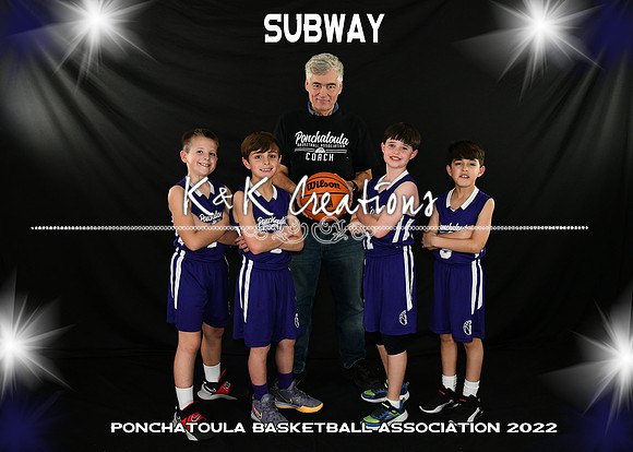 5x7 9-10 boys SUBWAY team